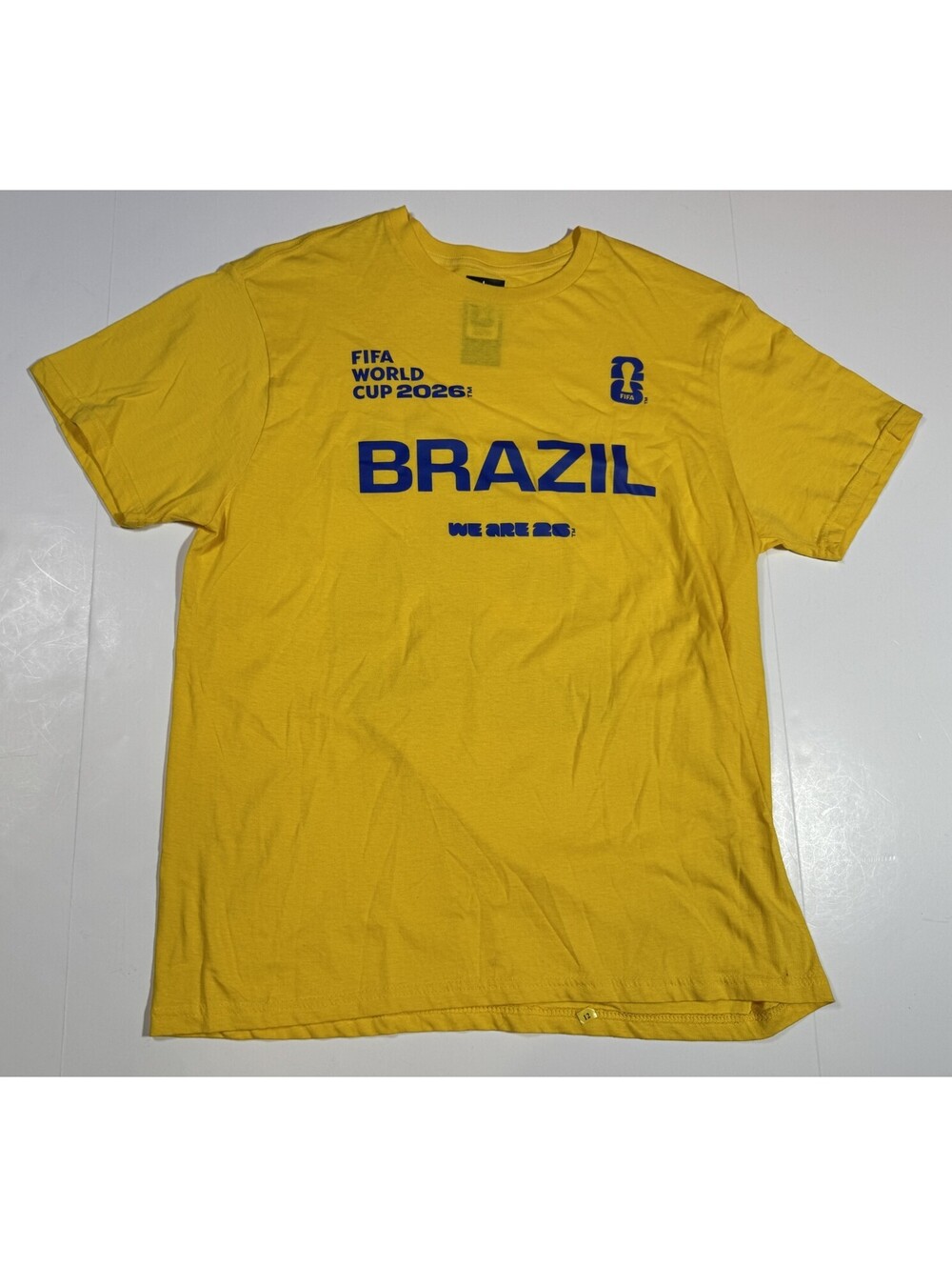 FIFA World Cup 2026 Team Brazil T-Shirt Soccer Football Mens L NWT